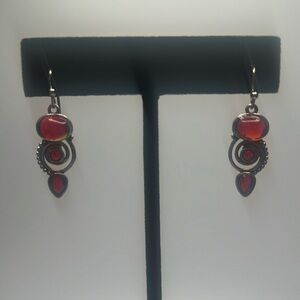 Earrings for Women, 925 Silver Needle Earrings  Acrylic Stone and Glass